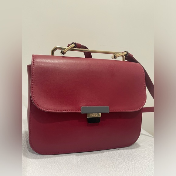 Furla Elisir Crossbody Bag Color Maroon, sz 7,5x6x3 inches (Read Description) - Picture 2 of 12